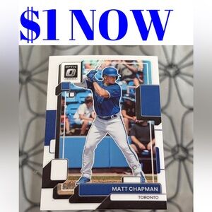 Matt Chapman 2022 Donruss Optic Toronto Blue Jays Baseball Card
